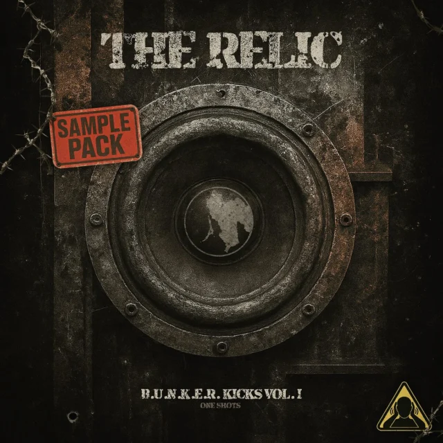 DDSP001
B.U.N.K.E.R. Kicks Vol. I
by The Relic

The first official sample pack on Dark. Descent. — built for the underground, made for the bunkers.

B.U.N.K.E.R. Kicks Vol. I delivers 400+ punishing industrial kick drums, forged by The Relic using a brutal mix of analog hardware and digital processing.
Filterbanks. Distortion circuits. Analog mixer clipping. Sculpted with precision, abused with intent.

Inside you’ll find:

- Kicks with distortion, crunch, overdrive, and noise
- Hollow, heavy, and broken-sounding low-end artillery
- Raw one-shots ready for use, and perfect for layering

Each kick comes as a 24-bit WAV, cleanly trimmed and organized for instant use in any DAW or sampler. The sounds are grouped into thematic folders, inspired by 10 unique bunker types — each reflecting a different kind of sonic impact and character.

Whether you’re building industrial, dark techno, doomcore, or pure machine-driven chaos — these kicks hit where it hurts.

- Created through hybrid analog/digital workflows
- Processed for character, grit, and destruction